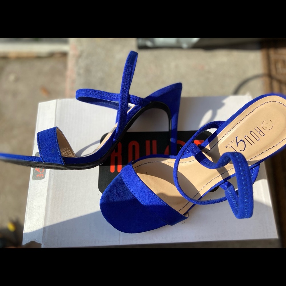 Royal Blue high heel